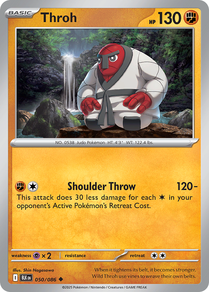 Throh (Poke Ball Pattern) - Black Bolt 050/086 (Foil) - Near Mint