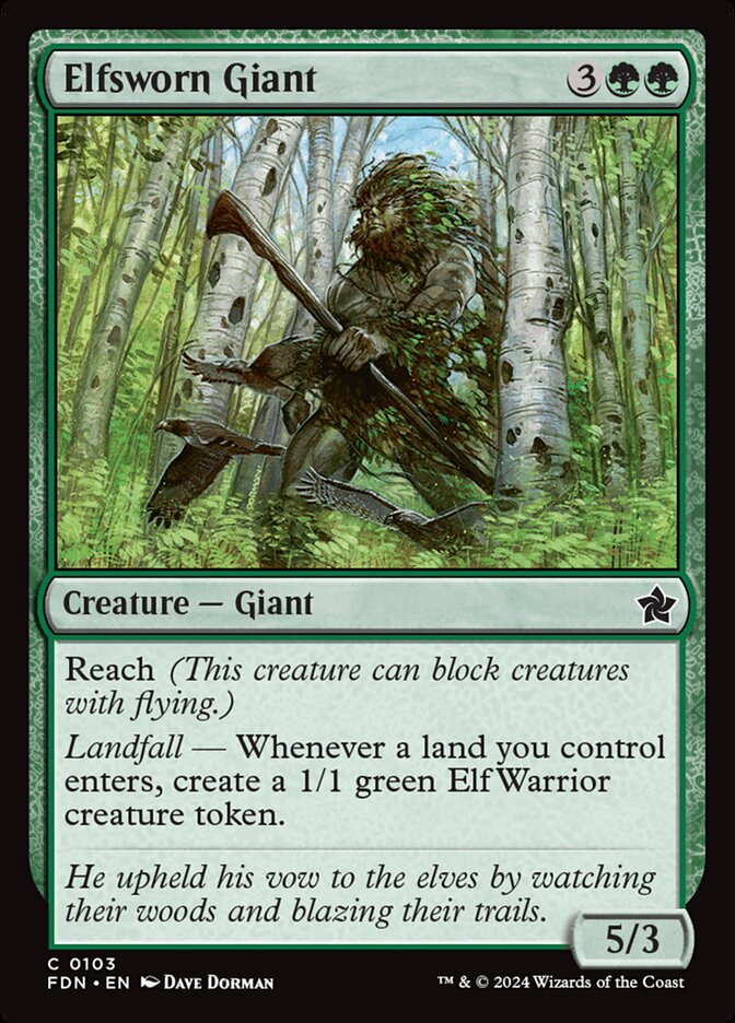 Elfsworn Giant - Foundations 103