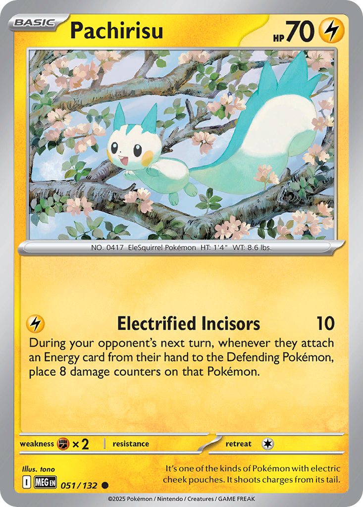 Pachirisu - Mega Evolution 051/132 - Near Mint