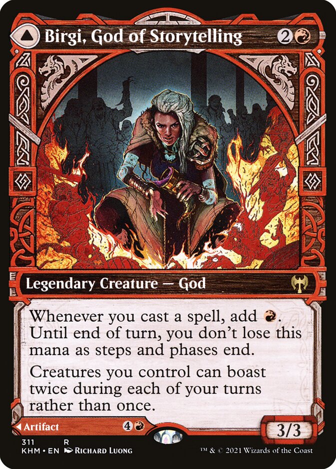 Birgi, God of Storytelling // Harnfel, Horn of Bounty - Kaldheim 311 (Foil)