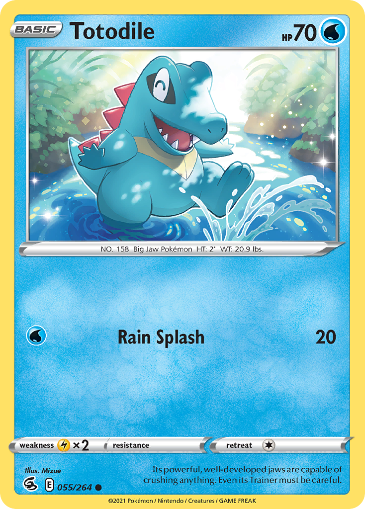 Totodile - Fusion Strike 055/264 - Near Mint