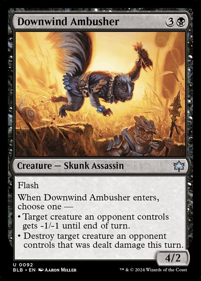 Downwind Ambusher - Bloomburrow 92 (Foil)