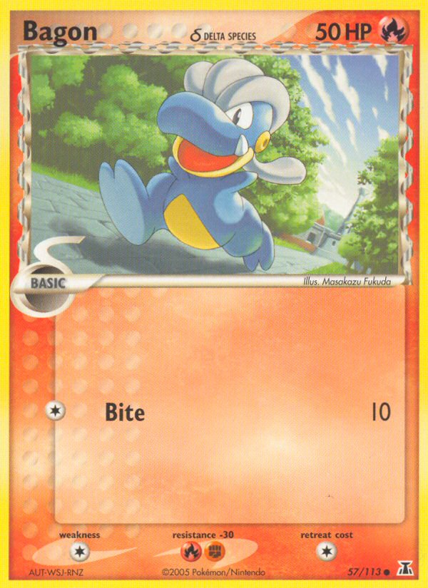 Bagon - EX Delta Species 57 - Near Mint