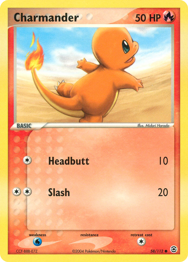 Charmander (58) - EX FireRed & LeafGreen 58 - Near Mint