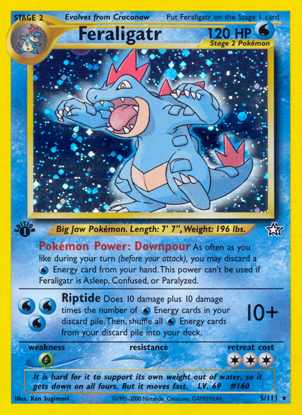Feraligatr - Neo Genesis 5 (Foil) - Lightly Played