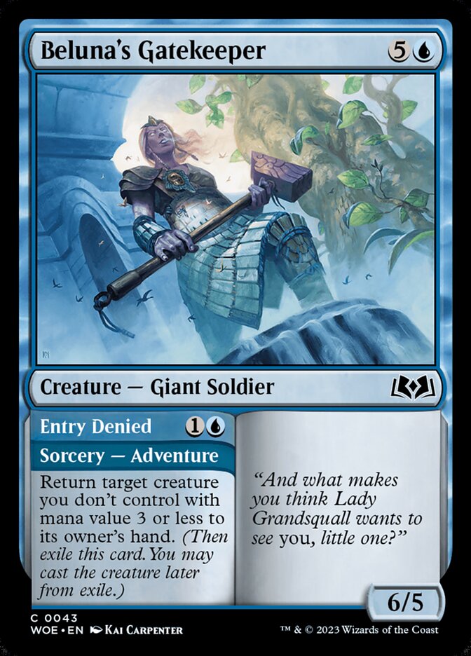 Beluna's Gatekeeper - Wilds of Eldraine 43 (Foil)