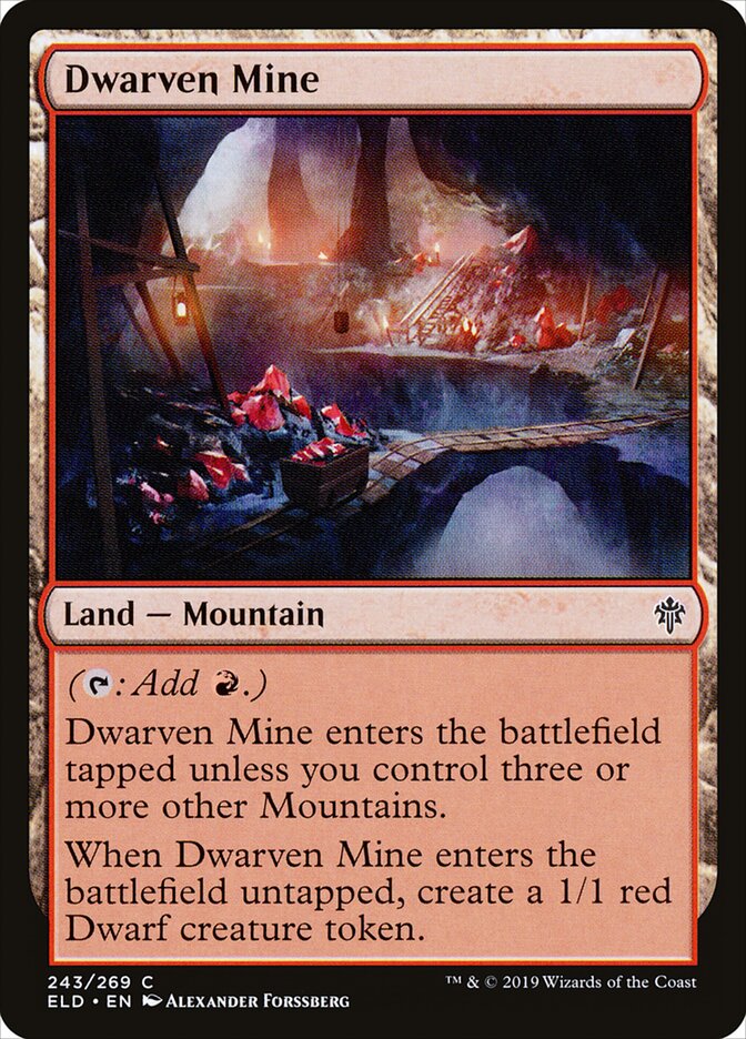 Dwarven Mine - Throne of Eldraine 243 (Foil)