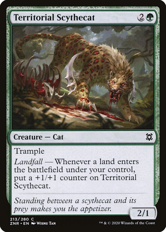 Territorial Scythecat - Zendikar Rising 213 (Foil)