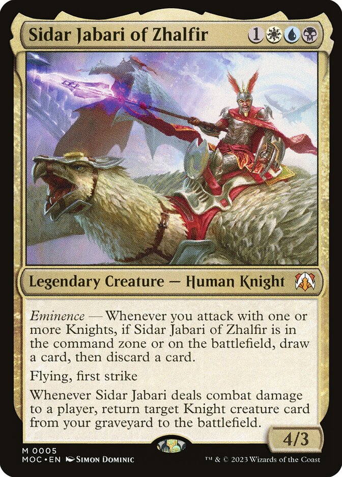 Sidar Jabari of Zhalfir - MOC 5 (Foil)