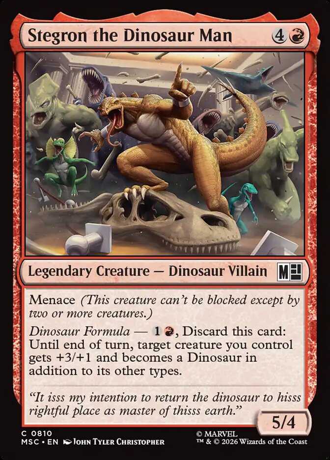 Stegron the Dinosaur Man - Marvel Super Heroes Commander 810 (Foil)