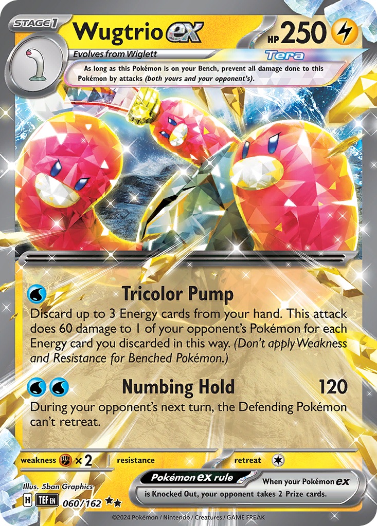 Wugtrio ex - Temporal Forces 060/162 (Foil) - Near Mint