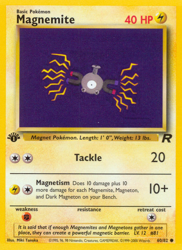 Magnemite - Team Rocket 60 - Lightly Played