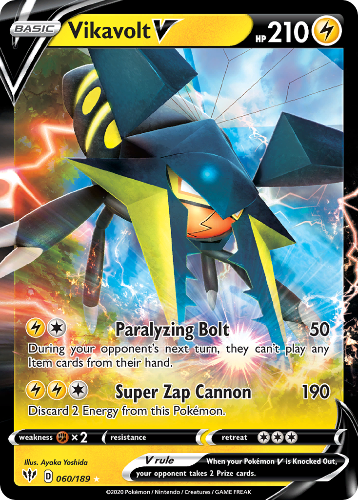 Vikavolt V - Darkness Ablaze 060/189 (Foil) - Near Mint