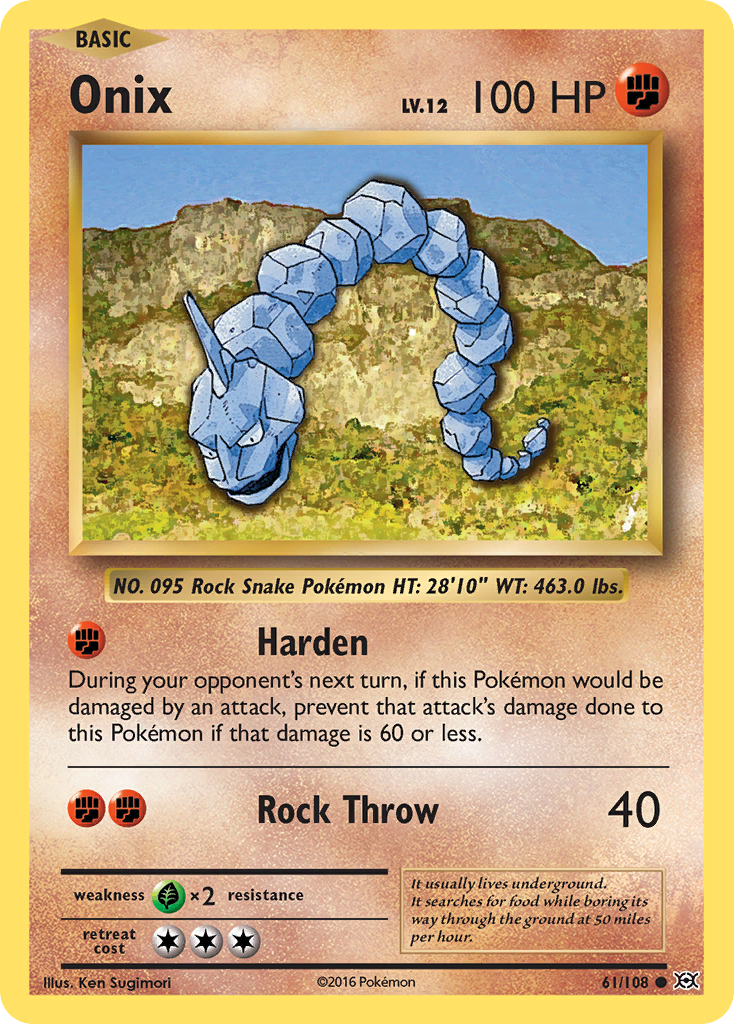 Onix - Evolutions 61/108 (Foil) - Lightly Played