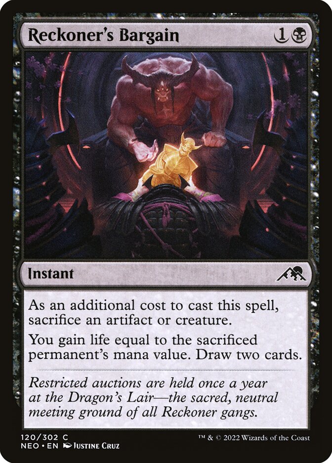 Reckoner's Bargain - Kamigawa: Neon Dynasty 120