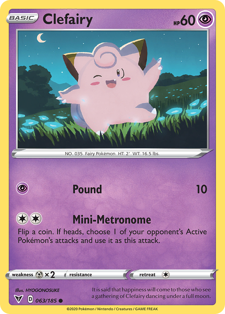 Clefairy - Vivid Voltage 063/185 - Near Mint