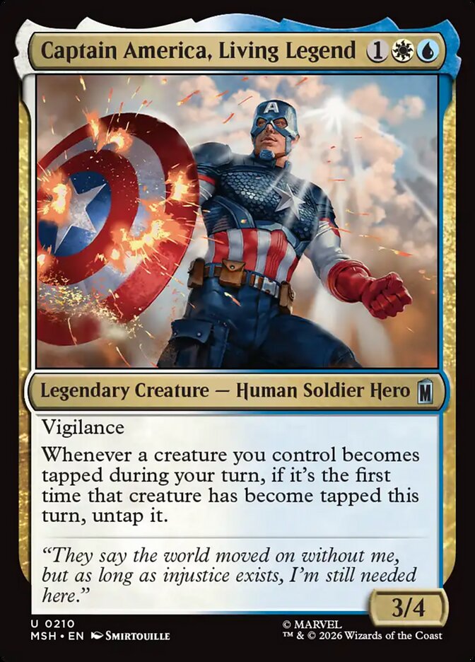 Captain America, Living Legend - Marvel Super Heroes 210