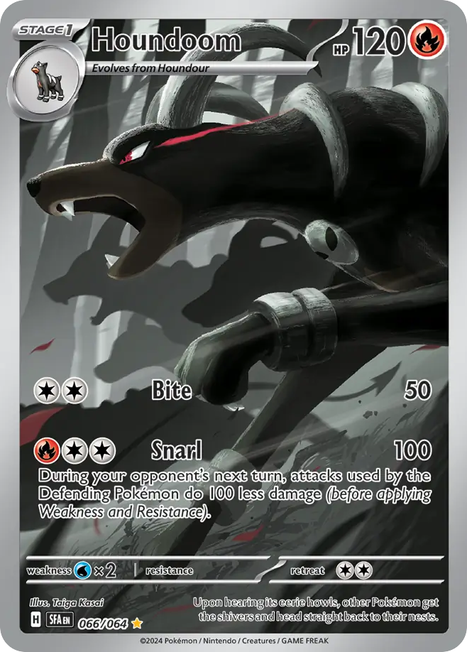 Houndoom - Shrouded Fable 066/064 (Foil) - Damaged