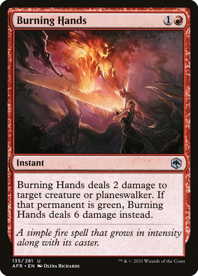 Burning Hands - Adventures in the Forgotten Realms 135