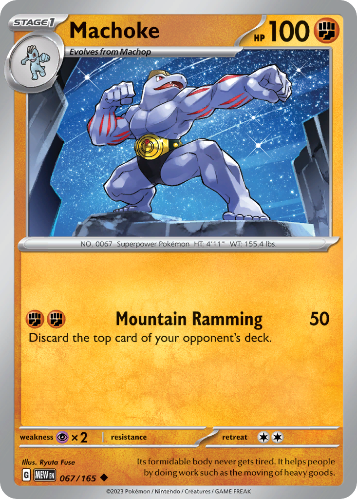 Machoke - SV: 151 067/165 (Foil) - Near Mint