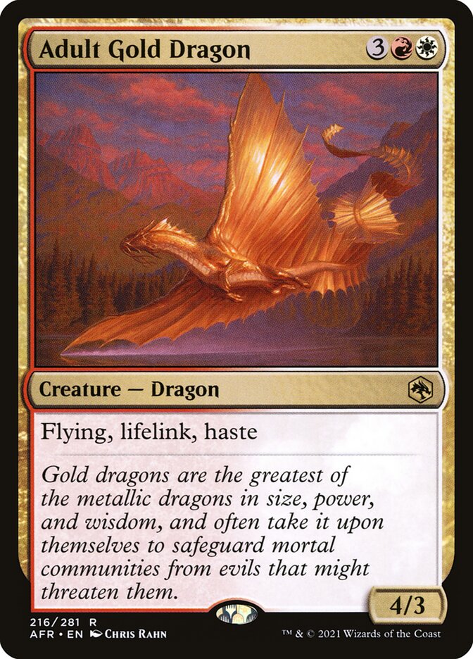 Adult Gold Dragon - AFR 216