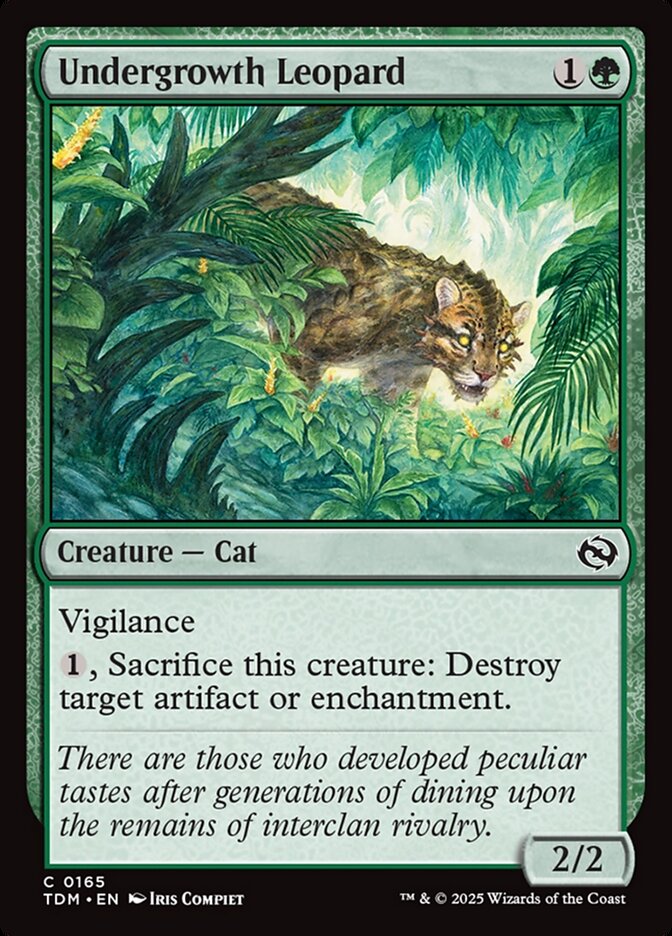 Undergrowth Leopard - Tarkir: Dragonstorm 165