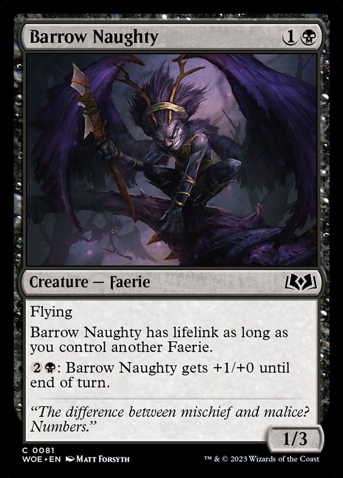 Barrow Naughty - Wilds of Eldraine 81 (Foil)