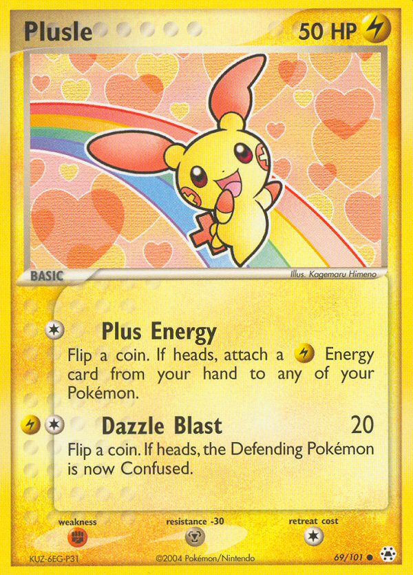 Plusle - EX Hidden Legends 69 - Near Mint
