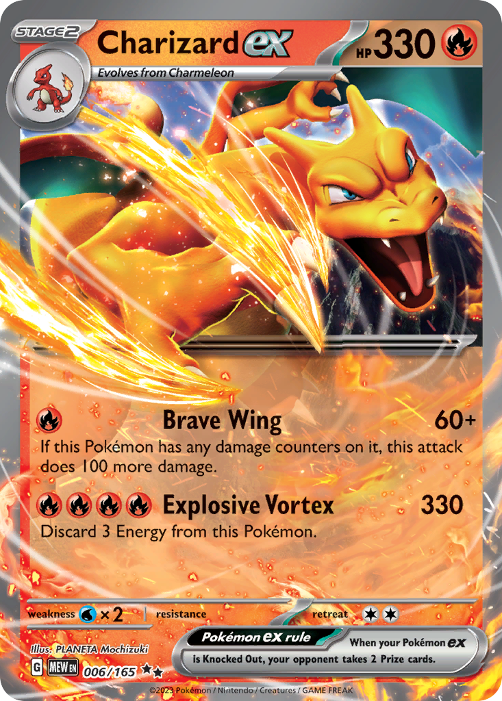 Charizard ex - SV: 151 006/165 (Foil) - Near Mint