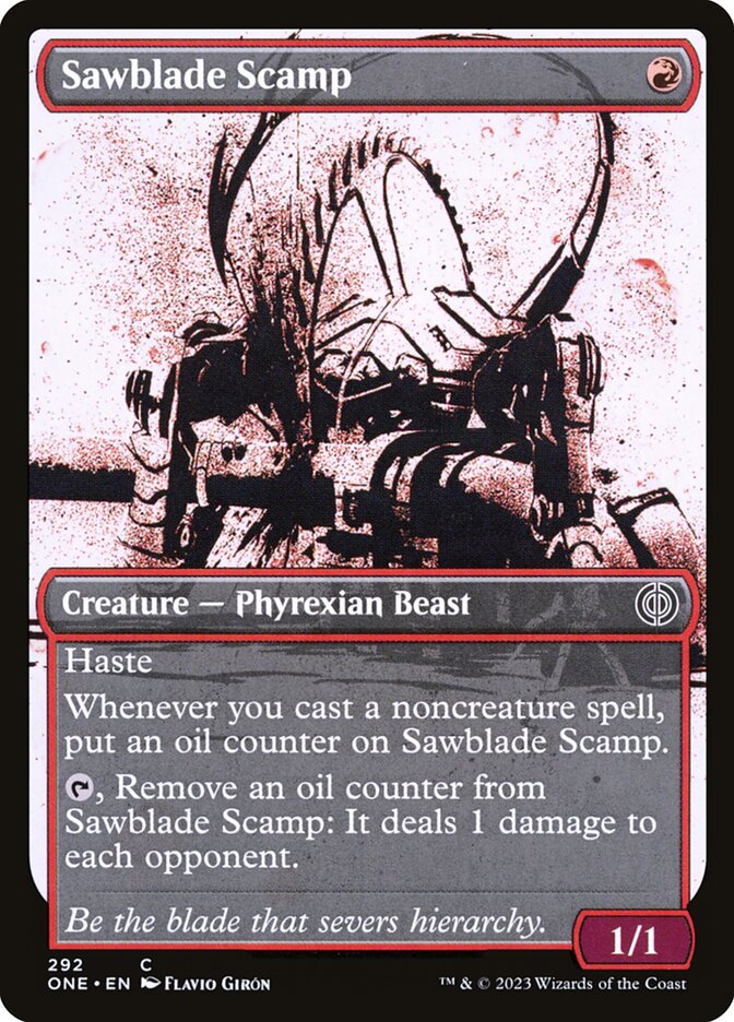 Sawblade Scamp (Showcase) - Phyrexia: All Will Be One 292