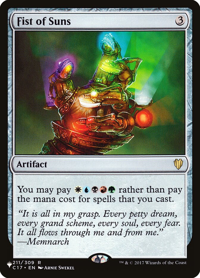 Fist of Suns - The List C17-211