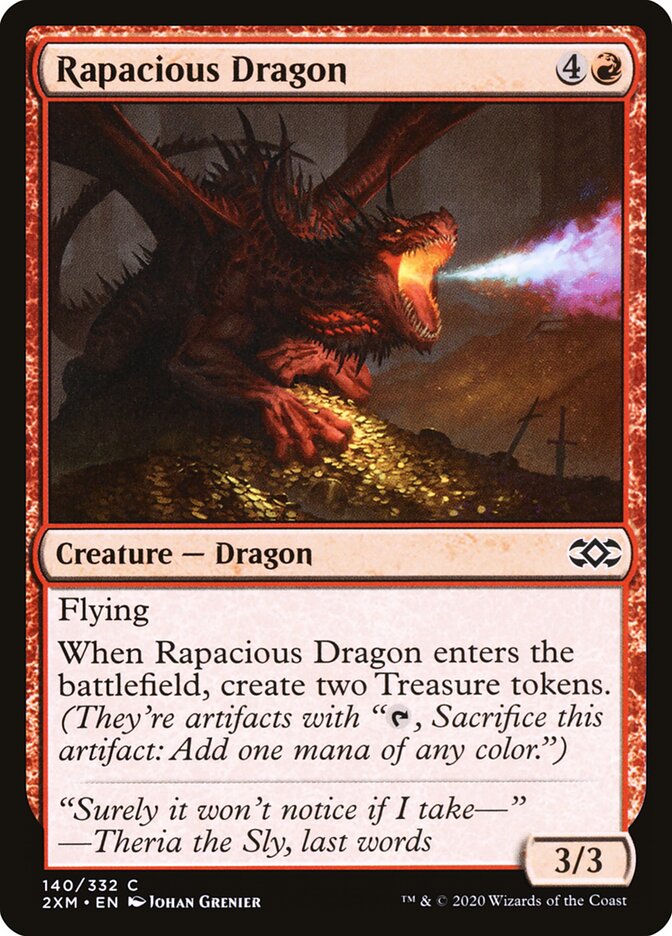 Rapacious Dragon - Double Masters 140