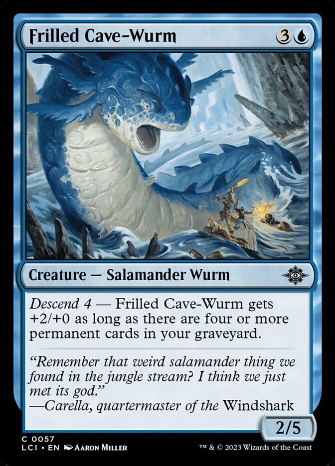 Frilled Cave-Wurm - The Lost Caverns of Ixalan 57 (Foil)