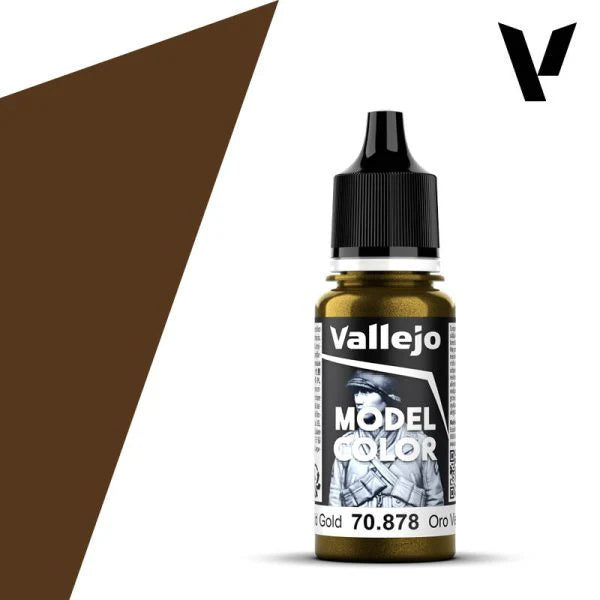 Vallejo Model Color: Metallic- Old Gold, 18 ml.