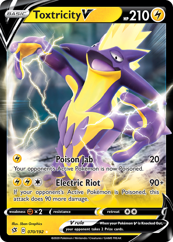 Toxtricity V - Rebel Clash 070/192 (Foil) - Near Mint
