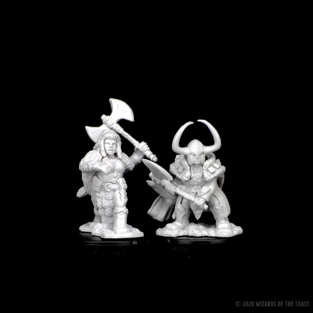 D&D Nolzur's Marvelous Miniatures: Dwarf Female Barbarian #72645