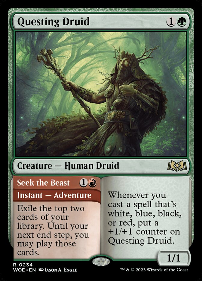 Questing Druid // Seek the Beast - WOE 234