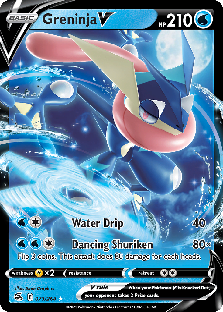 Greninja V - Fusion Strike 073/264 (Foil) - Near Mint