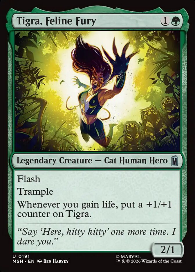 Tigra, Feline Fury - Marvel Super Heroes 191 (Foil)