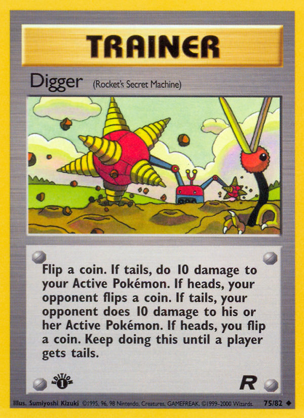 Digger - Team Rocket 75 - Damaged - Ungraded