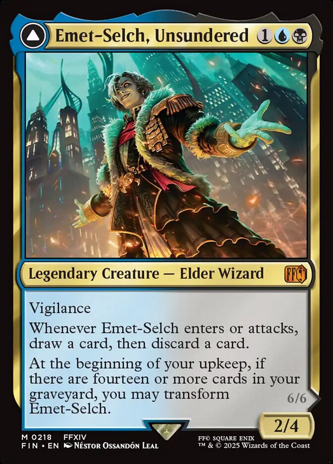 Emet-Selch, Unsundered // Hades, Sorcerer of Eld - FIN 218 (Foil)