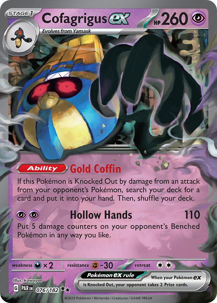 Cofagrigus ex - Paradox Rift 076/182 (Foil) - Near Mint - Ungraded