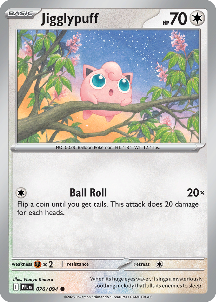 Jigglypuff - Phantasmal Flames 076/094 (Foil) - Near Mint