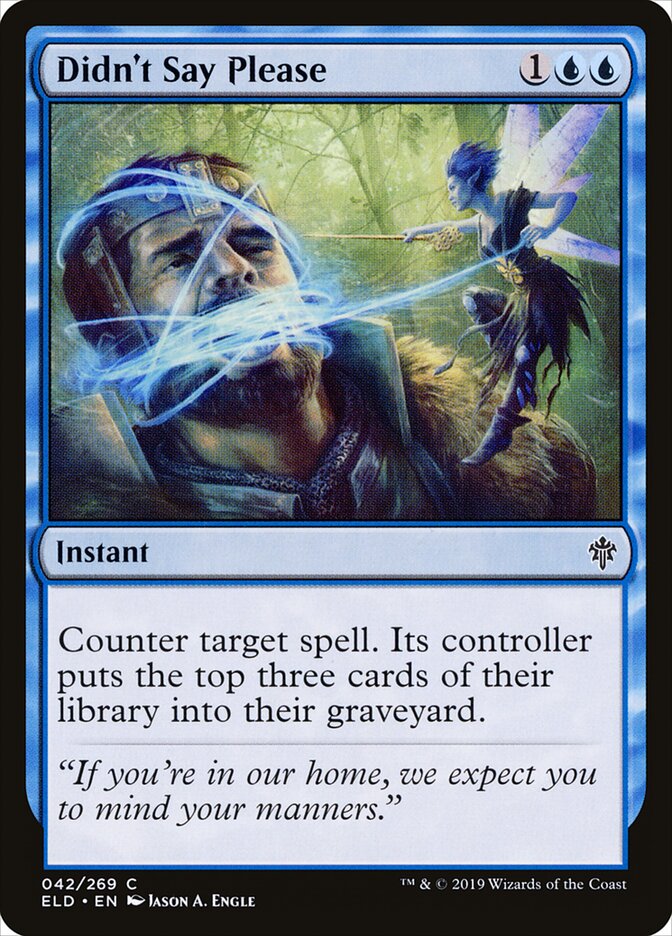Didn't Say Please - Throne of Eldraine 42 (Foil)
