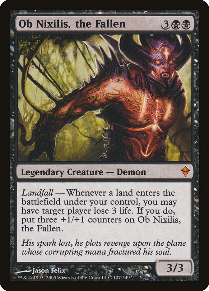 Ob Nixilis, the Fallen - Zendikar 107