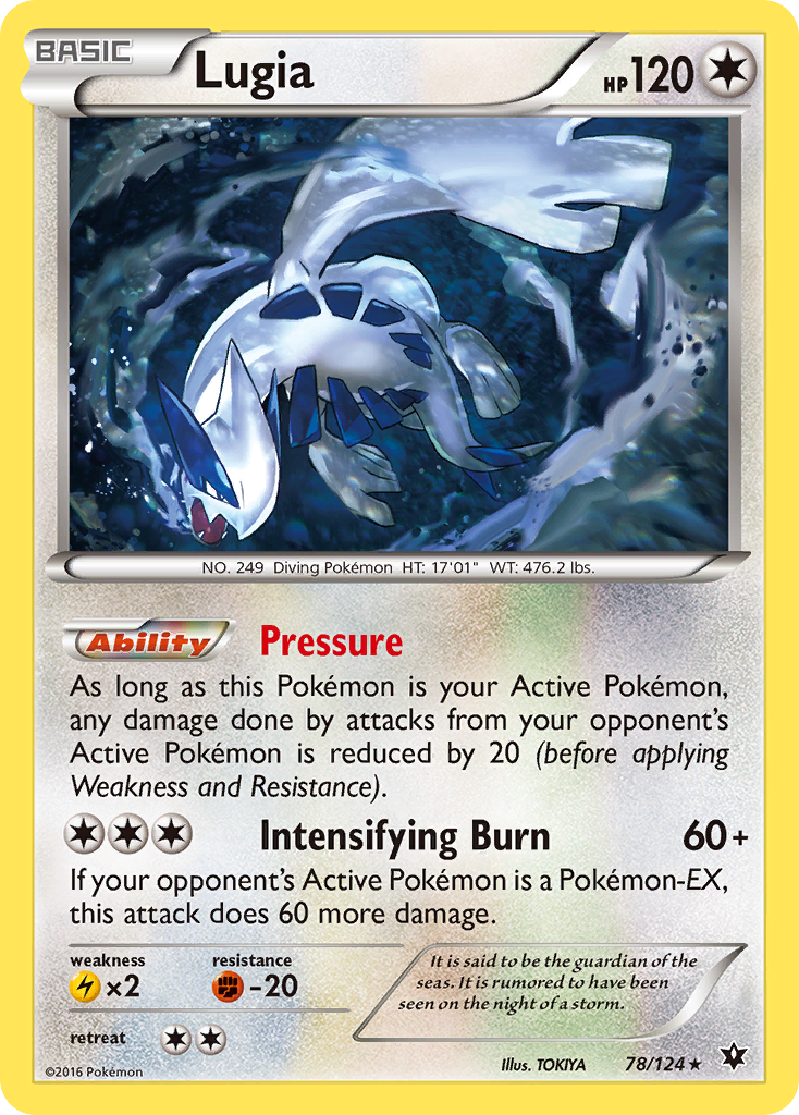Lugia - Fates Collide 78 (Foil) - Lightly Played