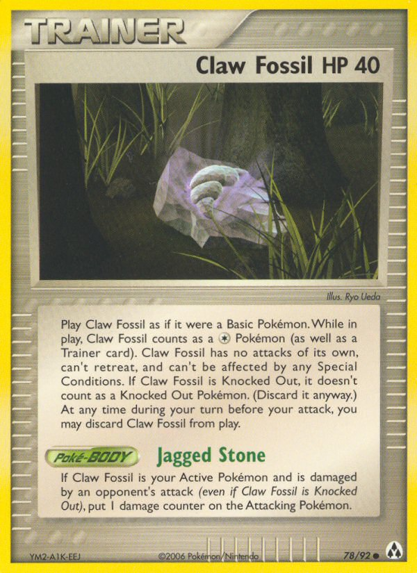 Claw Fossil - EX Legend Maker 78 - Near Mint