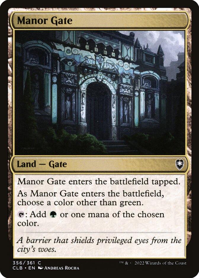 Manor Gate - Commander Legends: Battle for Baldur's Gate 356 (Foil)