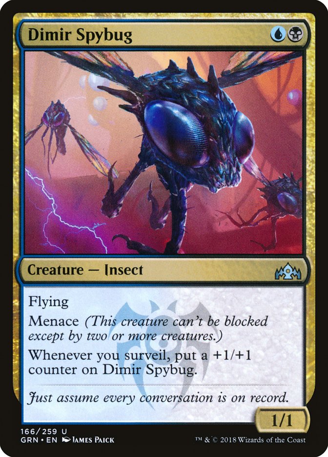 Dimir Spybug - Guilds of Ravnica 166
