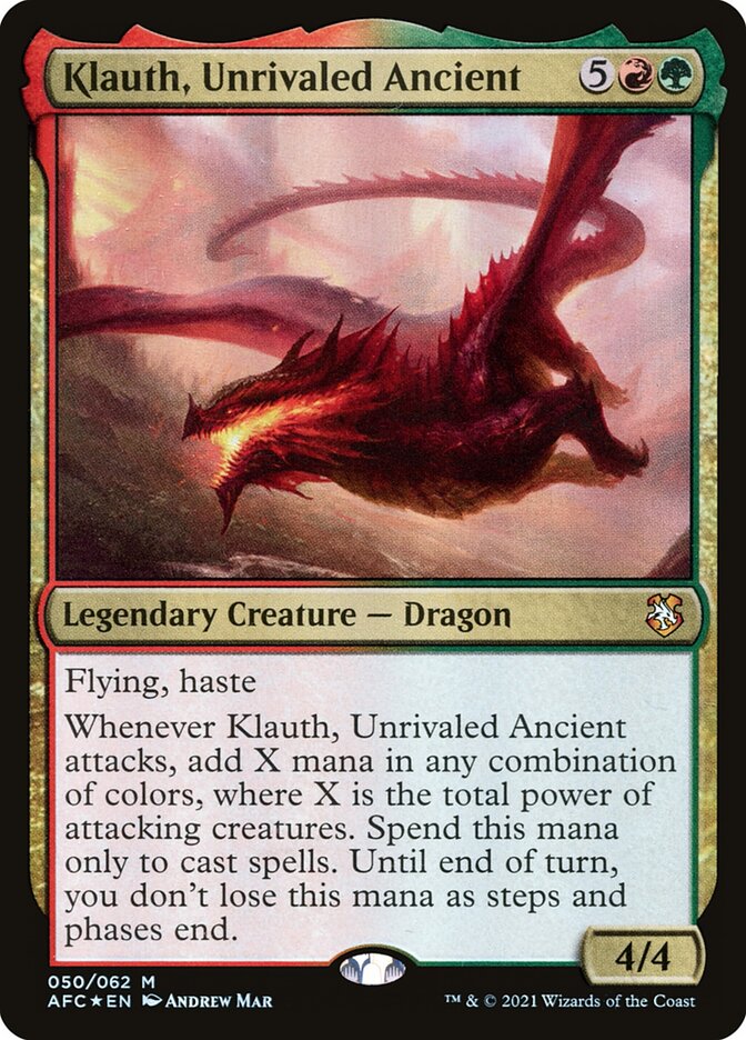 Klauth, Unrivaled Ancient - Forgotten Realms Commander 50 (Foil)